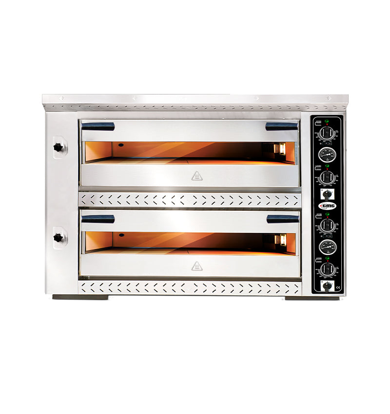 Pizzaofen 4+4 x Ø33cm Vollschamott