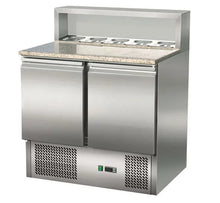 Belegstation / Zubereitungstisch mit Granitoberfläche 2-türig