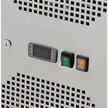 Pizzakühltisch, 3-türig mit Rädern und rosa-grauem Granit