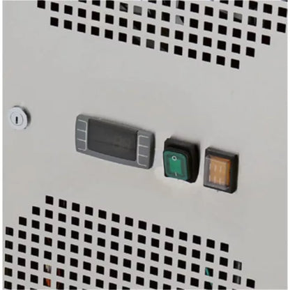 Pizzakühltisch 2-türig, rosa-graue Granitoberfläche 151x80x86cm