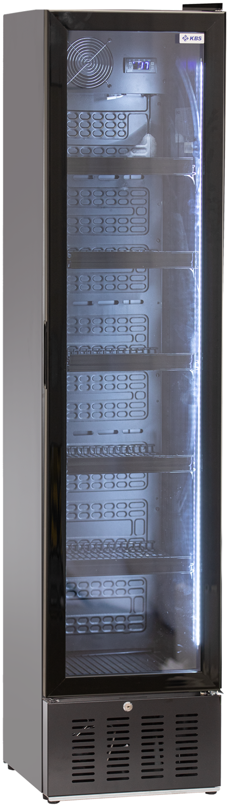 Glastürkühlschrank Getränkekühlschrank SLIM