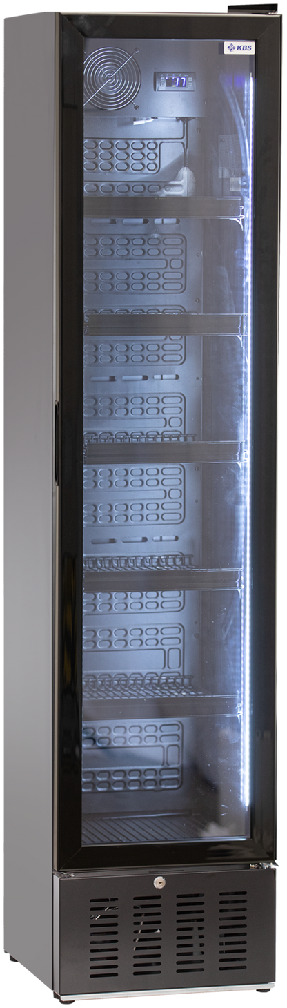 Glastürkühlschrank Getränkekühlschrank SLIM