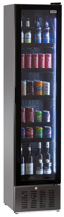 Glastürkühlschrank Getränkekühlschrank SLIM