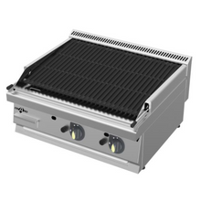 Gas-Lavasteingrill mit 2 Zonen