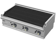 Gas-Lavasteingrill mit 3 Zonen als Tischgerät