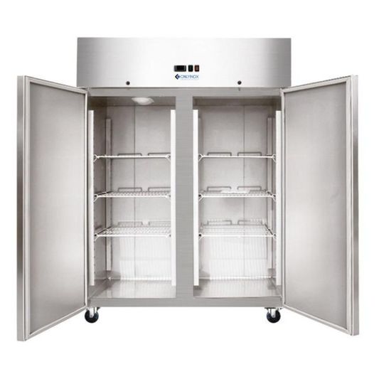 Edelstahl Kühlschrank 2-türig