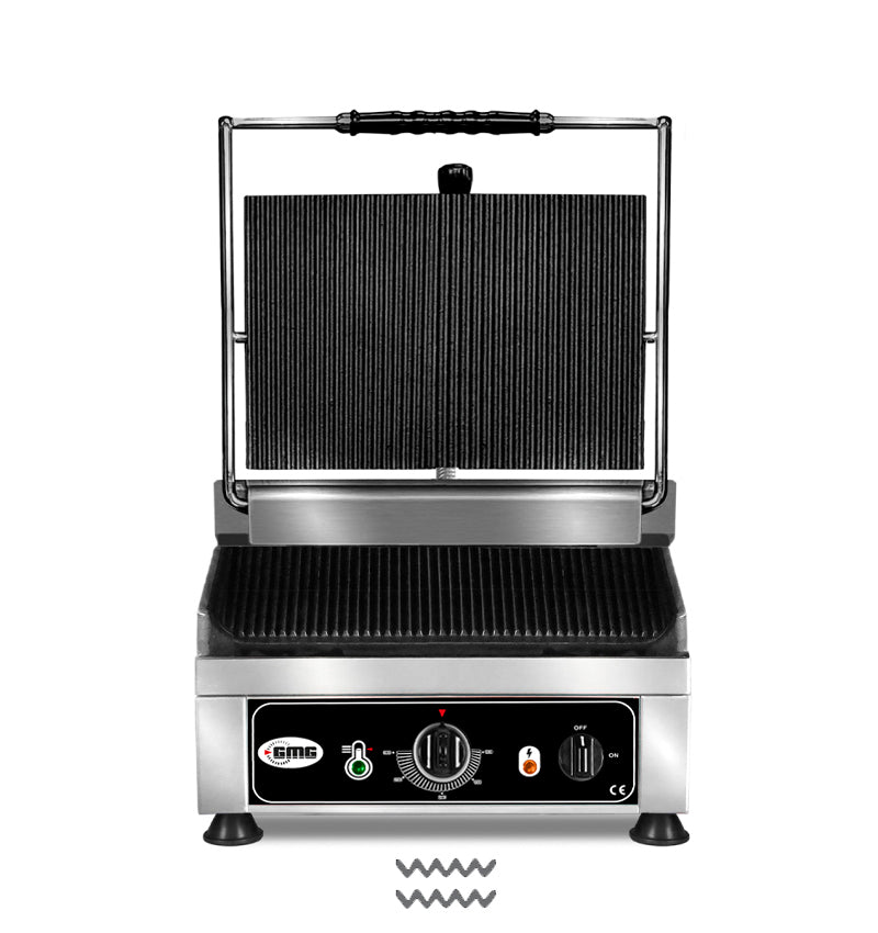 Kontaktgrill / Toaster mit gerillter Oberfläche 35 x 27 cm
